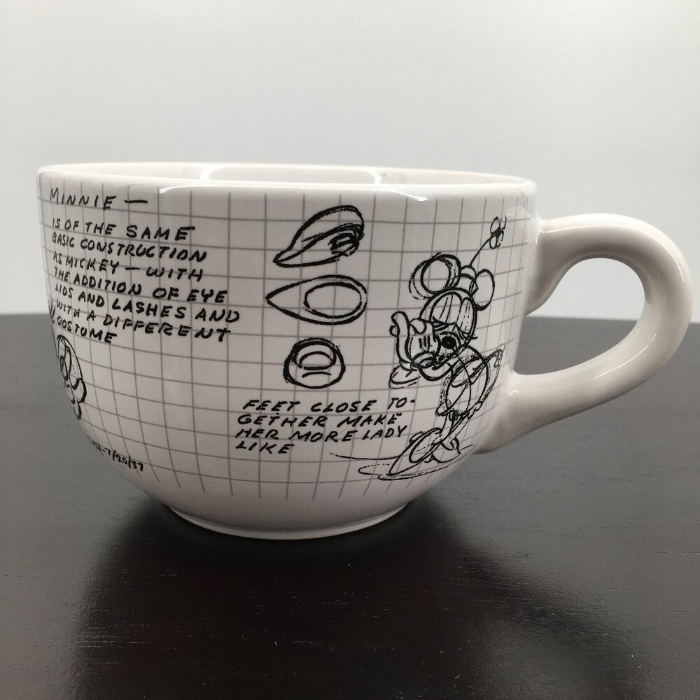 Minnie Mouse Sketch Book Disney Large Coffee Mug